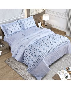 600 Thread Count Emerald Bedding King Size Bedsheet 2.75Mtr. X 2.75 Mtr. & 2 P. Cover 45Cm X 68Cm