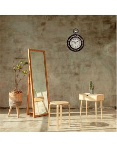 Circular shaped with hook brown clock - Artypillar