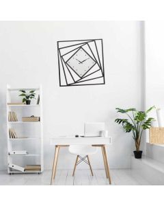 Square in square pattern clock - Artypillar