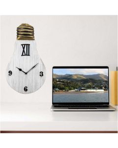 Bulb shaped white clock - Artypillar