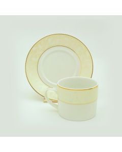 Winter Wind Ivory Tea Cup & Saucer