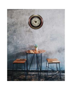 Dual tone multicolored criss cross wall clock - Artypillar