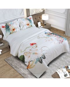 600 Thread Count Emerald Bedding King Size Bedsheet 2.75Mtr. X 2.75 Mtr. & 2 P. Cover 45Cm X 68Cm