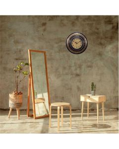 Antique Golden Brown Wall Clock - Artypillar