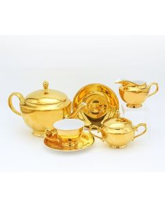 Fully Gold 17 Pieces Tea Set