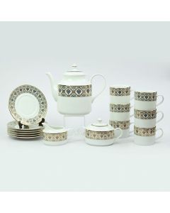Doris Grey 17 Pieces Tea Set