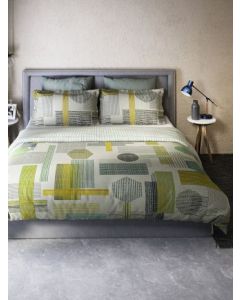 D'Decor Double Bedsheet with 2 Pillow Covers - Primary Collection - OPULENCE - MARRIGOLD - EM142 (Pack of 1)