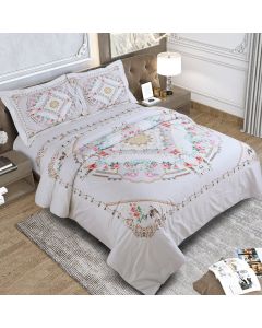 600 Thread Count Emerald Bedding King Size Bedsheet 2.75Mtr. X 2.75 Mtr. & 2 P. Cover 45Cm X 68Cm