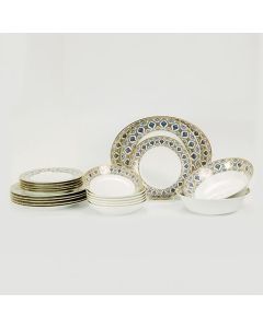 Doris Grey 21 Pieces Dinner Set