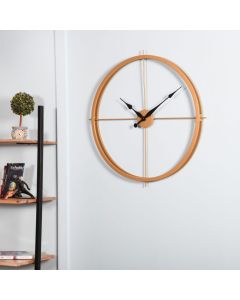 FLAT PIPE BIG OPEN DIAL WALL CLOCK - ARS390 - Artypillar