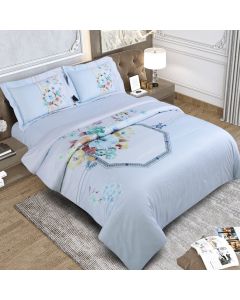 600 Thread Count Emerald Bedding King Size Bedsheet 2.75Mtr. X 2.75 Mtr. & 2 P. Cover 45Cm X 68Cm
