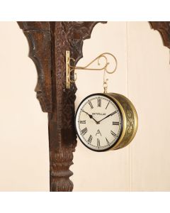 DOUBLE SIDE BRASS STATION CLOCK - ARS424 - Artypillar
