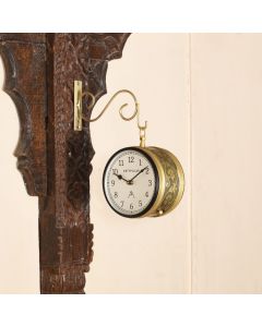 DOUBLE SIDE BRASS STATION CLOCK - ARS420 - Artypillar