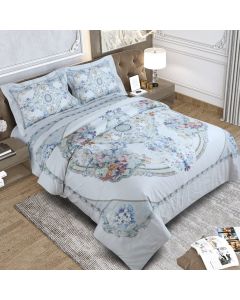 600 Thread Count Emerald Bedding King Size Bedsheet 2.75Mtr. X 2.75 Mtr. & 2 P. Cover 45Cm X 68Cm