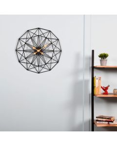 IRON METAL OPEN DIAL STAR DESIGN WALL CLOCK - ARS433 - Artypillar