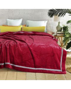 The Wine Red Mushy Blanket - Double Blanket 2.00 Mtr X 2.50 Mtr