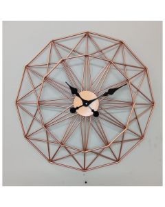 IRON METAL OPEN DIAL STAR DESIGN IN GOLD / ROSE GOLD WALL CLOCK - ARS473 - Artypillar