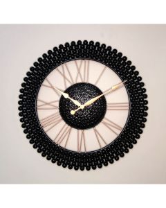 IRON METAL OPEN DIAL HALF BEEDS WALL CLOCK - ARS476 - Artypillar