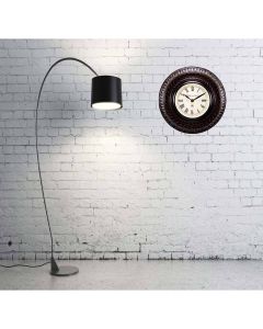 Brown patterned Wall Clock - Artypillar