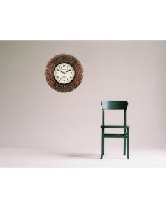 Brown Carved Wall Clock - Artypillar