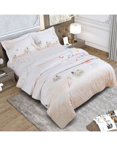 600 Thread Count Emerald Bedding King Size Bedsheet 2.75Mtr. X 2.75 Mtr. & 2 P. Cover 45Cm X 68Cm