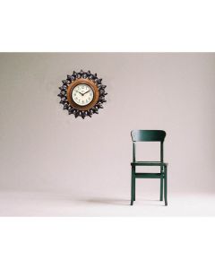 Hand Carving Flower Shaped Wall Clock - Artypillar
