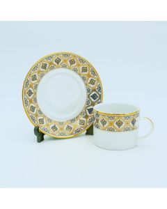 Doris Grey Tea Cup & Saucer