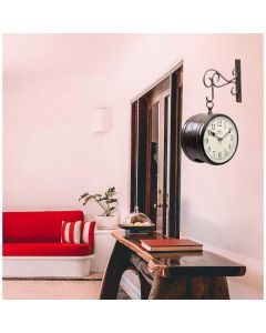 Double sided Copper finished etching work Iron Clock - Artypillar