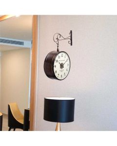 Double sided copper finished station Clock - Artypillar
