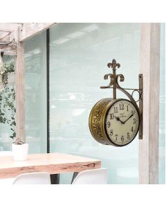 Gold Colored fix stand iron clock - Artypillar