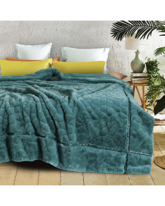 The Teal Slushy Winter Blanket - Double Blanket 2.00 Mtr X 2.50 Mtr