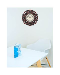 Hand Carved dual tone wooden clock - Artypillar