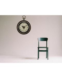 Brass metal fit and polish combination with hook wooden clock - Artypillar