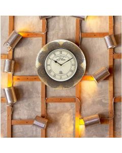 Wood Case brass metal clock - Artypillar