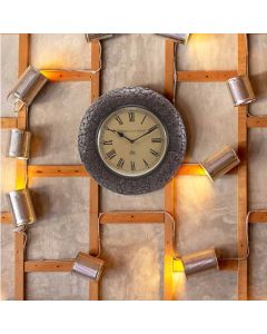 Block stone design round wall clock - Artypillar