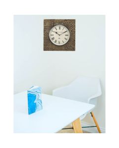 Block Design Square shaped wooden wall clock - Artypillar