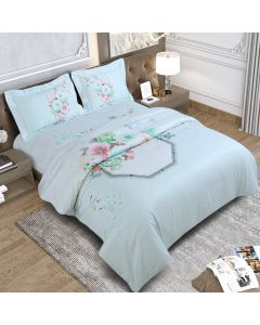 600 Thread Count Emerald Bedding King Size Bedsheet 2.75Mtr. X 2.75 Mtr. & 2 P. Cover 45Cm X 68Cm