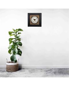 Brown and black fusion square wall clock - Artypillar