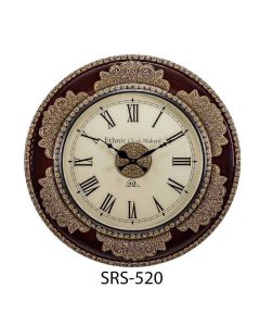 Heritage style brass cutting Round Wall Clock - Artypillar