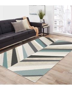 Flow C Leaf Carpet Teal