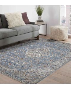 Castle Neo Classical Carpet Blue