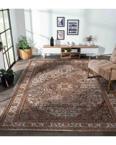 Aldo Medallion Neo Classical Carpet M.Beige