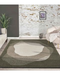 Royal Nomadic Modern Abstract Carpet Olive and Beige