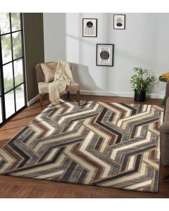 Bella Geometric Carpet Beige