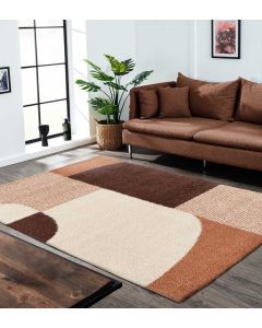 Stella Modern Carpet Beige and Brown