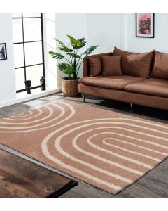 Stella Modern Carpet Peach