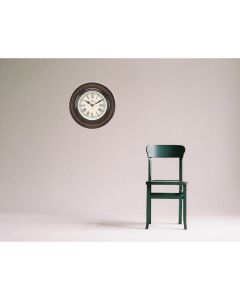 Hand carved basic dual tone wall clock - Artypillar