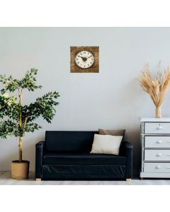 Basic coin design square wall clock - Artypillar