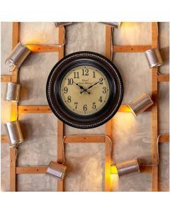 Elementary design brown wall clock - Artypillar