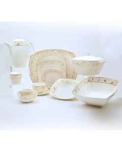 Aniella Gold 93 Pieces Dinner Set